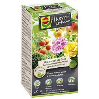 COMPO Bio Insecticida Stop Concentrado, Insecticida concentrado para hortícolas y plantas aromáticas, Apto para agricultura ecológica, Control de plagas en hortalizas y plantas aromáticas, 250 ml