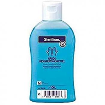 Sterillium: Antiséptico de Manos, Hidroalcohólico, Desinfectante de Manos, Hidratante, Deja Las Manos Suaves, Acción Virucida, Bactericida, 100 ml