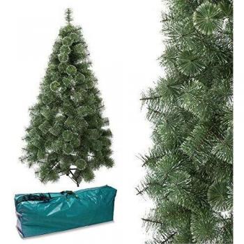 Arcoiris Árbol de Navidad Artificial Acebo, Natural Verde, Material PVC, Soporte deMetal