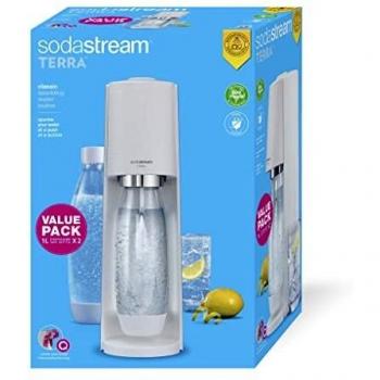 Máquina de refrescos de agua Sodastream Terrabilv con 2 botellas y 1 cilindro