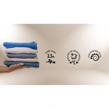 Plancha a Vapor MPM MZE-21/NS de Cerámica Azul 2400-2800W