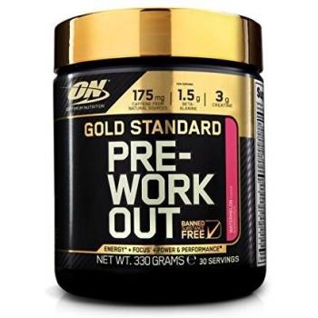 Optimum Nutrition Gold Standard Pre Workout en Polvo, Bebida Energética con Creatina Monohidratada, Beta Alanina, Cafeína y Vitamina B Complex, Sandía, 30 Porciones, 330 g, Embalaje Puede Variar