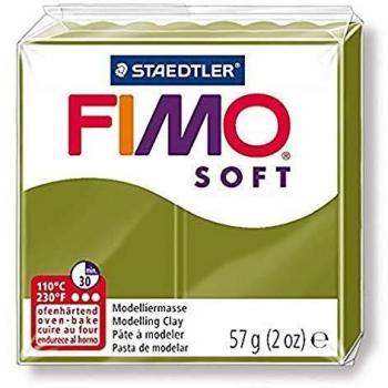 STAEDTLER-8020-57 ST Pasta de modelar de Secado al Horno, Pastilla estándar, Color Verde Oliva,