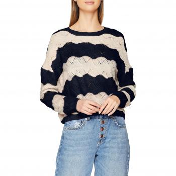 Only Onlkaro L/s Stripe Pullover CC Knt, suéter para Mujer,