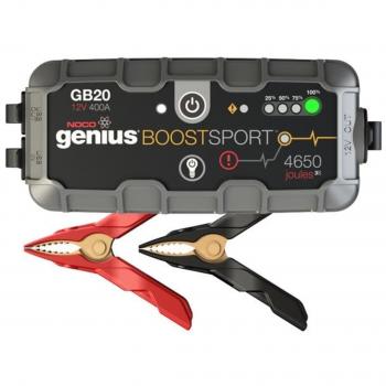 NOCO GB20 Batería de Arranque para Coches 500A - Arrancador portátil, capacidad de 500 amperios, tecnología de litio, diseño compacto y ligero, incluye puerto USB para carga de dispositivos, luces LED integr