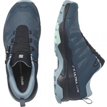 Salomon X Ultra 4 GORE-TEX Zapatilla Trekking Mujer 43 1/3 Azul Oscuro Grisáceo