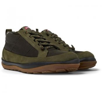 Botines de hombre Camper Peu Pista GM con suela Michelin, color verde oscuro, talla 39