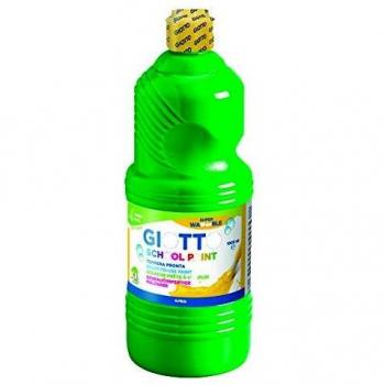 Giotto- School Paint Botella Témpera, Color Verde Oscuro