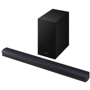 Barra de Sonido Samsung HW-B46CF 2.1ch Bluetooth HDMI Subwoofer Inalámbrico Negro con Mando a Distancia