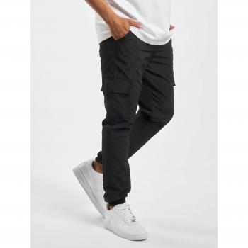 Urban Classics Men's Black Cargo Nylon Track Pants