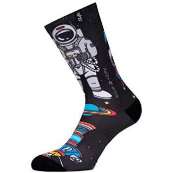Calcetines Pacific & Co Cosmic Negro Unisex con Tejido Coolmax - Talla 42/45