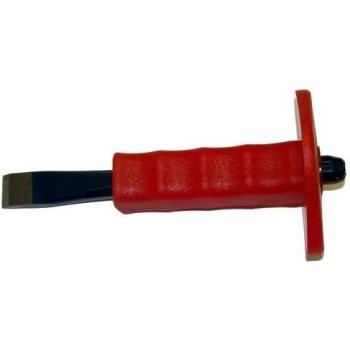 Eclipse Professional Tools 22-208R/07 Guarded Flat Chisel, Red, 8 x 3/4-Inch