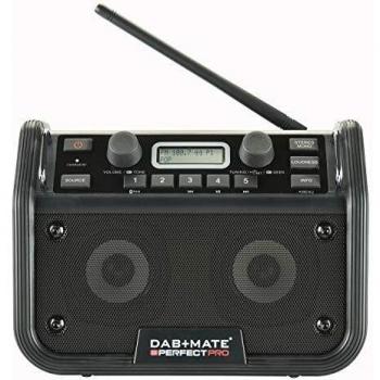 Radio Digital PerfectPro DAB+MATE con FM Estéreo RDS, Bluetooth, Aux-in y Recargable
