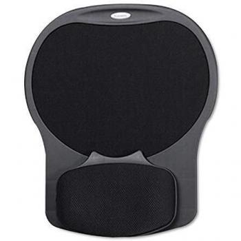 Easy Glide Gel ratón Pad w/wrist rest, 10 x 12, negro/negro