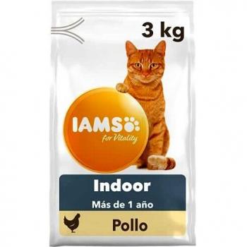 IAMS for Vitality Alimento para Gato de Interior con Pollo Fresco, 3 kg
