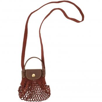Longchamp Women's Le Pliage Filet XS Bag in Brick