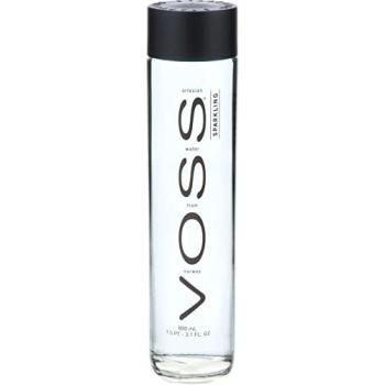 Voss artesiano espumoso mineral de cristal de la botella de agua 800ml