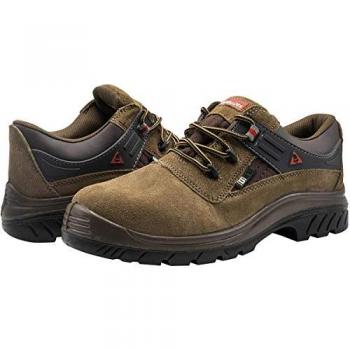 Zapato de Seguridad Bellota 72226 S1P Air - Piel Serraje Afelpada - Talla 42 Marrón