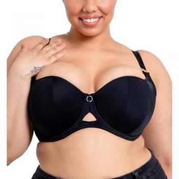 Curvy Kate Boost Me Up Padded Balcony Bra Black, Polyamide, Size 30D