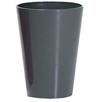 Maceta COUBI ORCHID 1,3L - Diseño Elegante - Alta Calidad - Dimensiones (mm) 130x130x170, Color Grafito