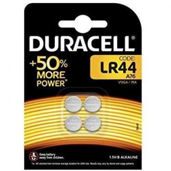Baterías botón Duracell LR44 alcalinas 4 unidades 1.5V