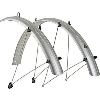 Mudguard Set Autor Juego de bicicletas de 26 pulgadas Plástico Plata 60mm