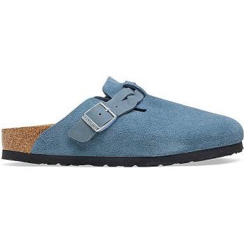 Birkenstock Women's Boston Suede Clogs in Blue