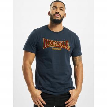 Camiseta Clásica Lonsdale Azul Marino 3XL Hombre de Manga Corta