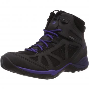 Merrell Siren Sport Q2 Mid GTX, Botas de Senderismo para Mujer, Negro Black/Liberty, 37 EU