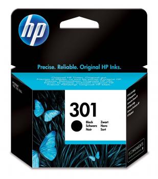 Cartucho de Tinta HP 301 CH561EE Original en Negro, Compatible con Impresoras HP DeskJet 1050, 2540, 3050; OfficeJet 2620, 4630; ENVY 4500, 5530
