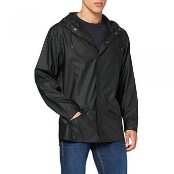 Rains Jacket, Impermeable para Hombre,, color negro, talla Small