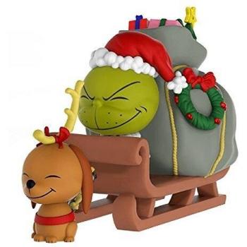 Funko- The Grinch, MAX & Sled Figura de Vinilo