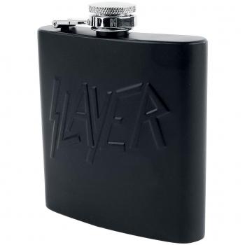 Black Stainless Steel Hip Flask Set, 6 Units, 9.5 x 2 x 10 cm