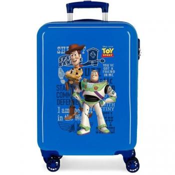Disney Toy Story You've Got a Friend in Me Maleta de Cabina Infantil Rígida 38x55x20cm Azul, Capacidad 34L