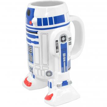 Star Wars - Taza de cerámica, diseño R2-D2 3D, sin tapa