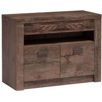 Mueble TV Stanton C107, Fresco Oscuro, 2 Puertas, 96x73x42cm