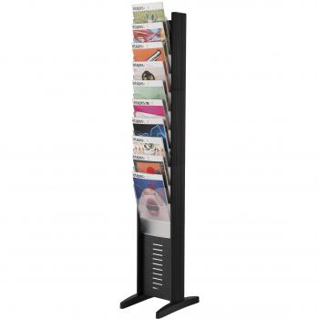 Paperflow 133225 - Expositor 10 casillas, color negro