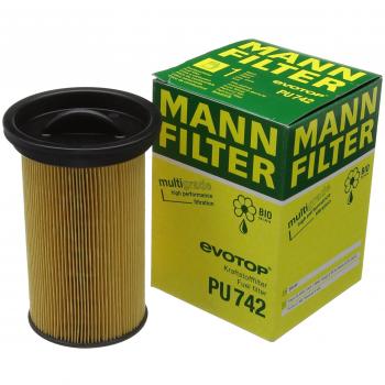 Original MANN-FILTER Fuel filter PU 742 – For Passenger Cars