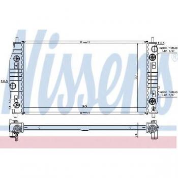 Radiador de Refrigeración del Motor NISSENS 69016