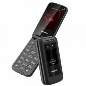 Teléfono Móvil Aiwa FP-30 4G Negro para Personas Mayores con Pantalla de 2.4