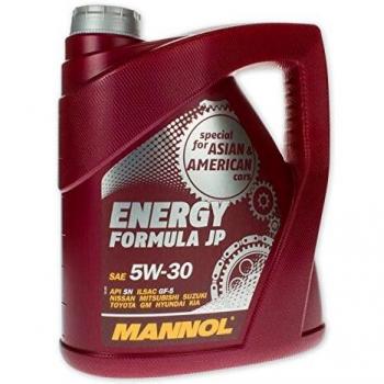 Aceite de motor sintético MANNOL Energy Formula JP 5W-30 - 4L, compatible con Toyota, Hyundai y Suzuki