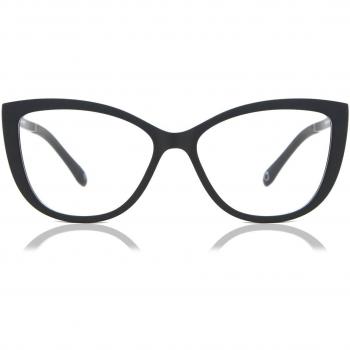 Cat Eye Clip-On TR90 Women's Prescription Glasses - Black - Blue Light Blocking - SmartBuy Collection