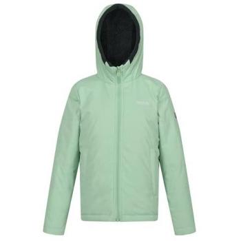 Regatta Kids Water-repellent Kyrell Reversible Jacket, Color: Quiet Green/Darkest Spruce, Size: 7-8 Years