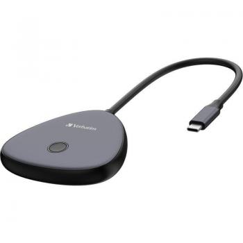 Verbatim 1080P USB-C Wireless Display Adapter with Hub WDA-01