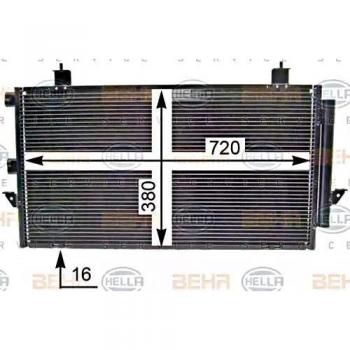 BEHR HELLA SERVICE 8FC 351 343-374 Kondensator, Klimaanlage