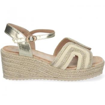 Sandalias de Mujer PUNTOSALAO SANDALIAS DORADAS DE CUNA EN YUTE PALA ABIERTA PARA MUJER BD-3124