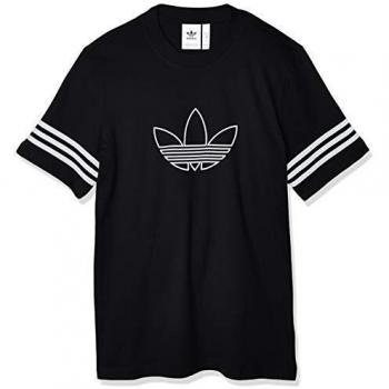 adidas Originals Outline tee Camiseta de Manga Corta, Hombre, Negro