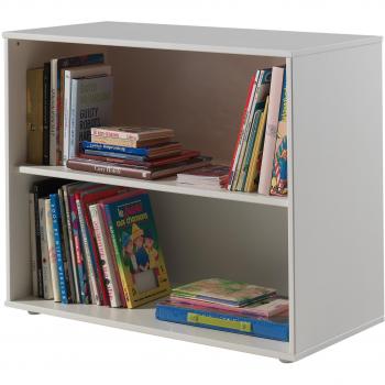 Librería de Madera Blanca Vipack con 2 Estantes de Pino