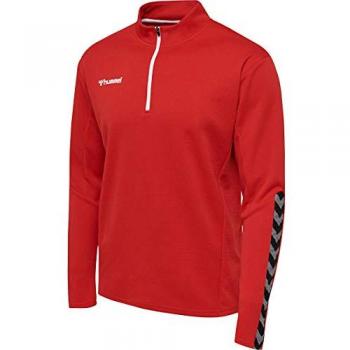 Hummel Authentic Demi-Zip Sweatshirt for Men - Red - 2XL