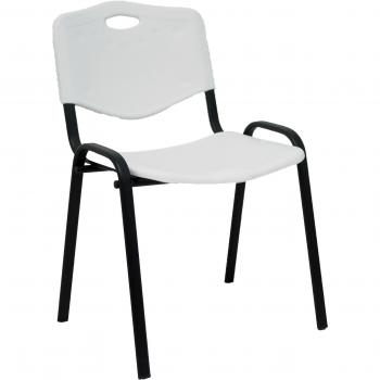 Pack 4 Sillas Iso Plastic PVC Blanco Nowy Styl
